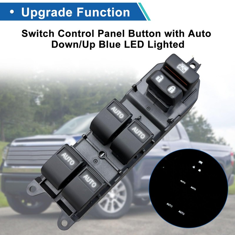 Upgraded Power Window Master Switch for 2007-2021 Toyota Tundra &