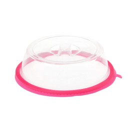 caralin Microwave Oven Plate Cover Stick Plastic Clear Dish Lid Table Dustproof Plastic, As Pic Shows
