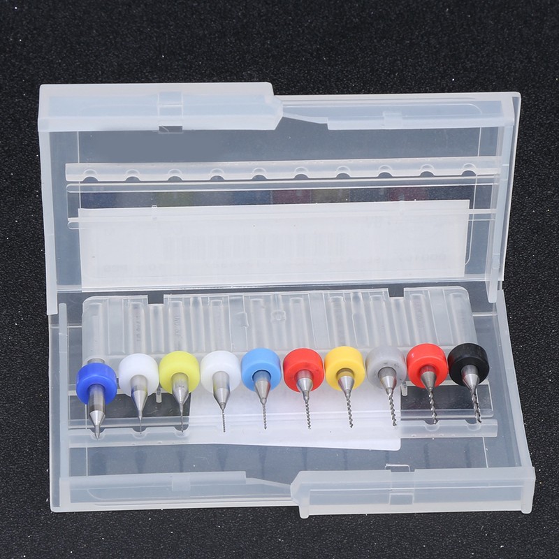 20Pcs Micro Drill Bit Set Alloy Circuit Board Mini Fixed