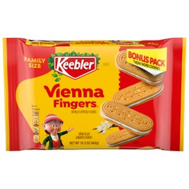 Keebler Vienna Fingers, Sandwich Cookies with Crème Filling, 16.3 oz