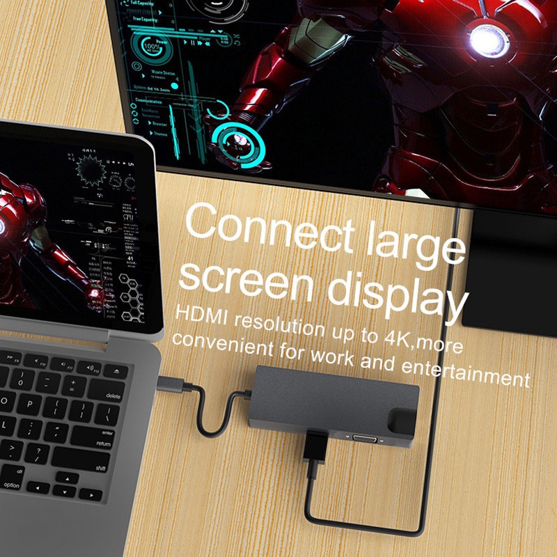 8 in 1 Type C to VGA HD Multimedia Interface
