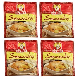 EL REY Sancocho 20 gr. | Seasoning Mix 0.70 oz. - 4 Pack.