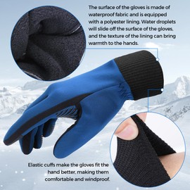 Sukeen Winter Warm Gloves Men Women,Running Gloves Cycling Gloves Touch Screen Gloves Warm Liners Gloves Anti-slip Thermal Gloves Soft Black Gloves for Football Riding Driving Hiking Working Outdoor