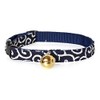 [Cat's Life] kyattokara- Arabesque Crepe "CAT COLLAR Japanese" , navy blue