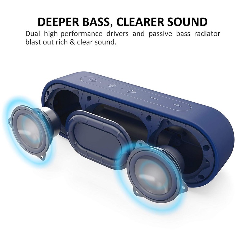 Tribit Bluetooth Speakers XSound Go [Upgraded] 16W Portable Wireless Speaker
