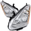 ROADFAR Chrome Housing Amber Reflector Clear Lens Headlights For Nissan