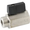 Stainless Steel Mini Ball Valve with Toggle Handle for Compressed