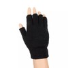 Unisex Fingerless Thermal Fleeced Warm Winter Magic Driving Typing Black
