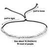 BAOKELAN Inspirational Morse Code Bracelet for Women Secret Message Sterling
