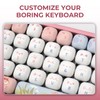 XVX Fox Party Pink Cute MOG Dye-Sub PBT Keycaps (138