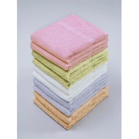 Kosugizen Senshu Towel Face Towel, Made in Japan (Japanese-Nagomi), 13.0 x 32.7 inches (33 x 83 cm), Set of 10 in 5 Colors