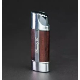 BRIZARD & CO NANO CIGAR LIGHTER INDIAN ROSEWOOD WOOD BROWN MSRP $89