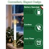 Txcigech 10PCS Christmas LED Window Candles with Timer, Flameless Candle