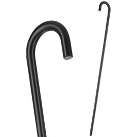 Garneck Black Dance Cane Prop Party Props Crutch Prop Dance Cane for Magicians and Cosplay Black Costume Stick Accessory for Dance Shows and Costumes for Halloween Carnival 1920s Party Decoration