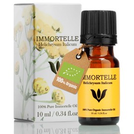 SANICULA Helichrysum Essential Oil - 100% Immortelle Natural Pure Essential Oil, 10 ml Organic Immortelle Essential Oil | Natural, Steam-Distilled Essential Oils for Skin Rejuvenation