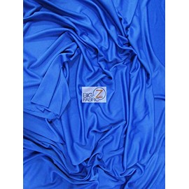 Solid Polyester Interlock Knit Fabric by The Yard DIY Fashion Apparel Dresses Accessories (Navy Blue)