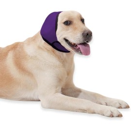 Dog Ear Cover for Hematoma Bathing Grooming Drying No Shake Ear Wraps Anxiety Relief WaterproofSize: S, Color: Green