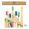 Paquete 100 Cepillo Dientes Bambú Mix Biodegradable Adunin Color Nude