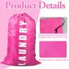 2 Pack Upgrade Extra Large Travel Laundry Bag with Drawstring,