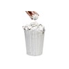 Arpan White Resin Plastic Strong Round Waste Paper Bin/Basket/Storage -Ideal