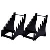 WLSANX Knife Display Stand,Acrylic Desktop Knife Holder Holds 6 Knives