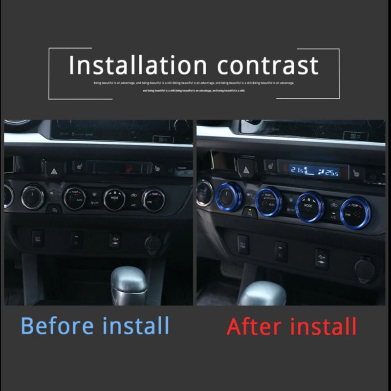 Nicecar-88 For Toyota Tacoma 2016-2023 Center Control Knob Trim Ring