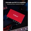 Interfaz de audio USB-C 2x2 CIXUN para grabación de PC/Mac