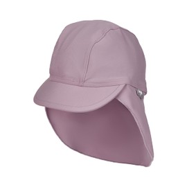 Sterntaler Peaked Cap Neck Plain - Baby and Children's Hat with Neck Protection - UV Protection 50+ Swimming Hat - Headgear Swimming Pool and Beach - Girls' Swimwear, Mauve, 51
