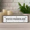 Christmas Wood Signs (Medium - Wood And Metal, Winter Wonderland)