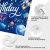4signalballs Space Themed Birthday Backdrop for Kids, 6x4ft Rocket Astronaut