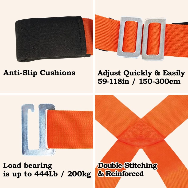 Moving Straps 2-Person Lifting and Moving Systems for Moving Furniture,
