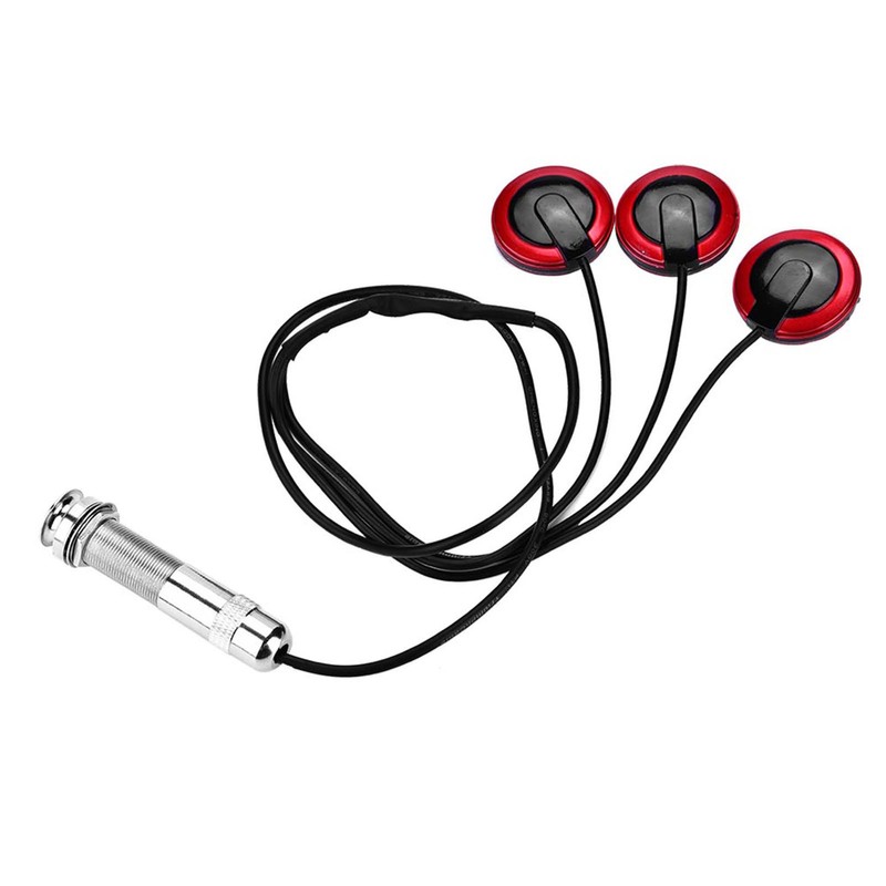 Self adhesive Piezo Transducer Microphone Pickup with Endpin Jack for