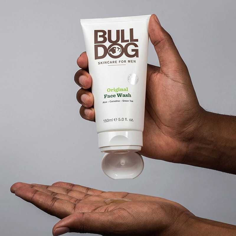 Bulldog Mens Skincare and Grooming Original Face Wash with Aloe,
