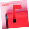 KONTONTY 2Pcs Acrylic Mailbox Flag Replacement Kit Durable Garden Mailbox