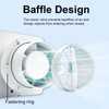 4 Inch Exhaust Fan, 56CFM Wall Mount Bathroom Exhaust Fan