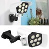 Solar LED Wall Light Simulated Camera Induction Lamp Remote Control