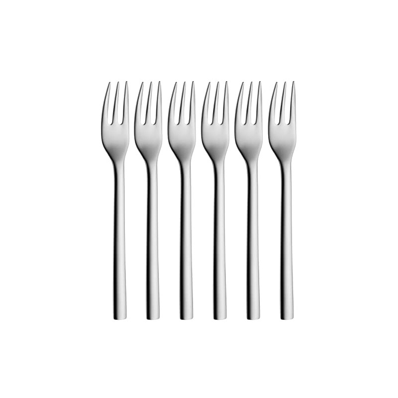 WMF Cake Forks Set, Stainless Steel Silver, 21.1 x 17.5