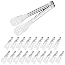 MABAHON Küchenzange Set,20 Stück Edelstahl Servierzange Gebäckzange Zuckerzange Eiszange,Candy Bar Büfett zange küche für Pasta Salat BBQ Kuchen Home Party (7 Zoll
