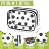 Kacctyen 12 Pcs Volleyball Clear Makeup Bag with Zipper Bulk