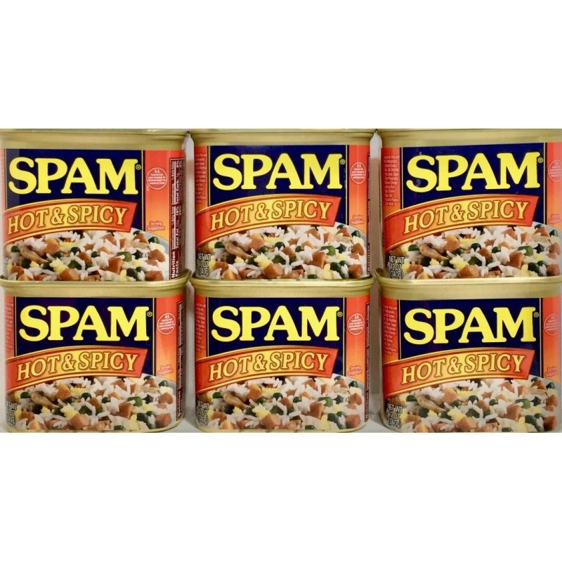 Spam Hot & Spicy Luncheon Meat 12 oz ( Pack