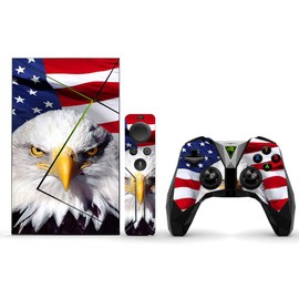 MightySkins Skin Compatible with NVIDIA Shield TV (2017) Pro - America Strong | Protective, Durable, and Unique Vinyl Decal wrap Cover | Easy to Apply, Remove, and Change Styles | Made in The USA