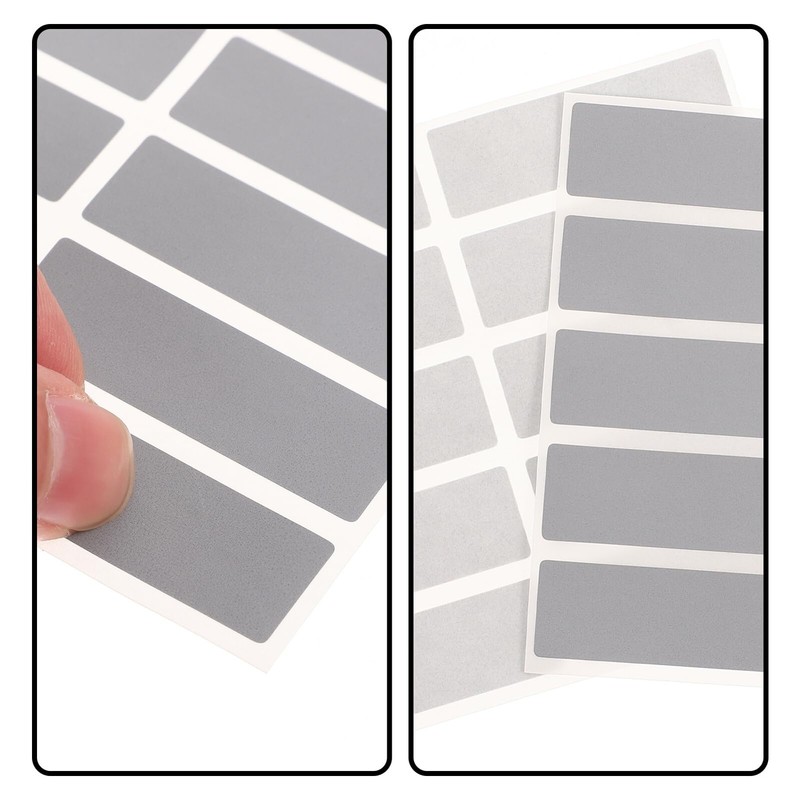 LIOOBO 50pcs Scratch Card Stickers with Silver Film to Write