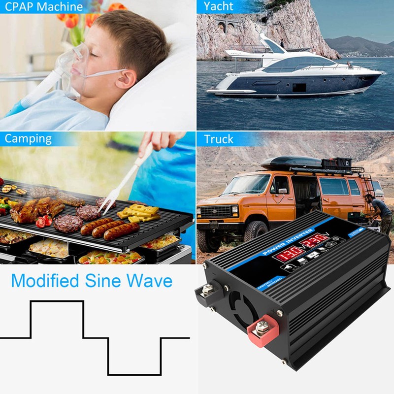300W Modified Sine Wave Inverter USB Car Power Inverter Adapter
