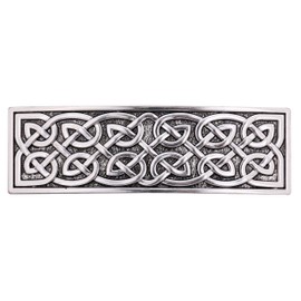 KKJOY Vintage Metal Celtic Knot Hair Clip, Silver, Large Gothic Hair Clips, Women, Bridal Hair Accessories, Hair Pins, Wedding, Banana Clip for Women and Girls
