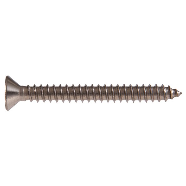 The Hillman Group 823502 Stainless Steel Flat Head Phillips Sheet Metal Screw, 10-Inch x 2-1/2-Inch, 50-Pack, Brown
