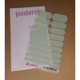 Jamberry Nail Wrap - Mint Green Chevron