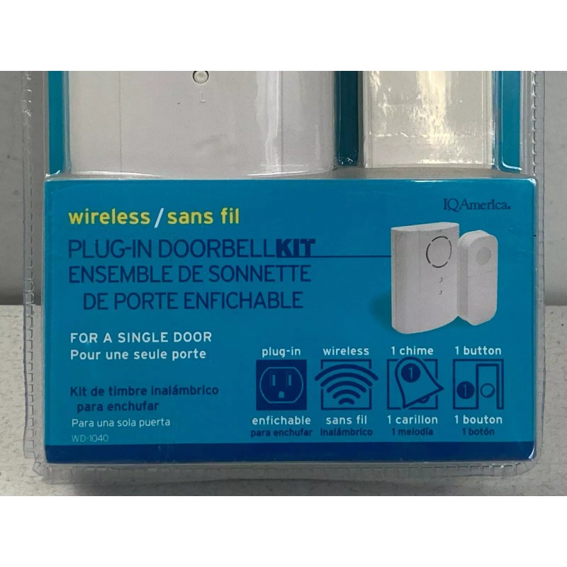 IQ America Plug In Wireless Doorbell Kit for a Single