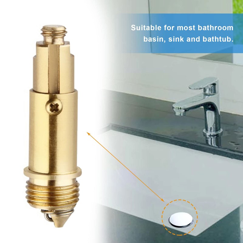 2 x Basin Sink Clicker Pop Up Bolt Basin Bath