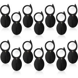 Frienda 10 Pieces 10X Folded Pocket Magnifier Mini Glass Handheld Rotating Magnifier for Reading Newspaper, Book, Magazine, Science Class, Jewelry, Hobby