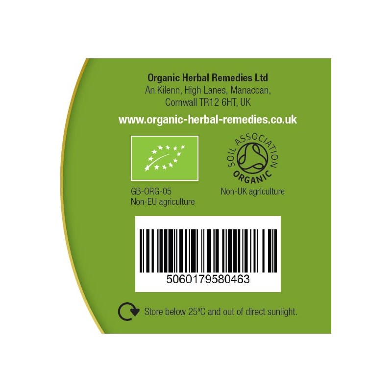 Organic Herbal Remedies 100ml Gotu Kola Tincture